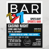 Sleuf-machine, casino Night, gamesector Flyer (Voorkant)