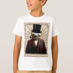 Sleuf Man Victoriaans Steampunk Anthropomorphic T-shirt