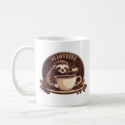 Sleuf met gevoel dat u een koffie nodig hebt koffiemok (Links)