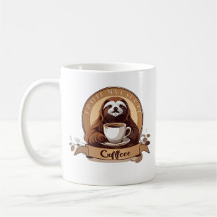 Sleuf met gevoel dat u een koffie nodig hebt koffiemok