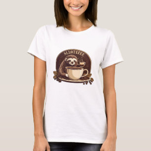 Sleuf met gevoel dat u een koffie nodig hebt t-shirt