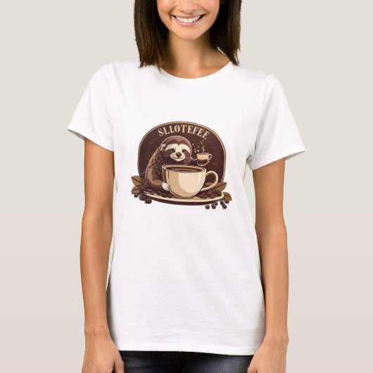 Sleuf met gevoel dat u een koffie nodig hebt t-shirt (Voorkant)