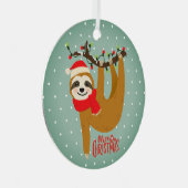 Sleuf met kerst met feestdag metalen ornament (Voorkant Rechts)