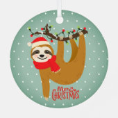 Sleuf met kerst met feestdag metalen ornament (Achterkant)