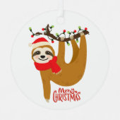 Sleuf met kerst met feestdag metalen ornament (Voorkant)