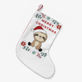 Sleuf met kerstwinter winterdieren kleine kerstsok (Voorkant (Hangend))