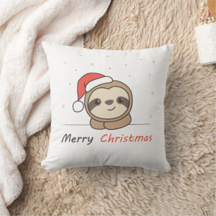 Sleuf met kerstwinter winterdieren kussen