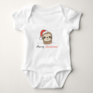 Sleuf met kerstwinter winterdieren romper