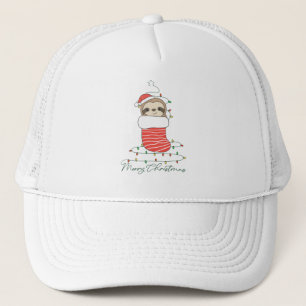 Sleuf met kerstwinter winterdieren trucker pet