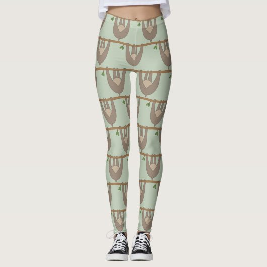 Sleuf met knoppen leggings (Voorkant)