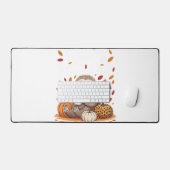 Sleuf met pompoenkruid blij Herfst Yall herfst Bureaumat (Keyboard & Muis)