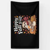 Sleuf met pompoenkruid blij Herfst Yall herfst Spandoek (Verticaal)