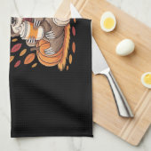 Sleuf met pompoenkruid blij Herfst Yall herfst Theedoek (Quarter Fold)