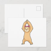 Sleuf op fitness-sport briefkaart (Voorkant / Achterkant)