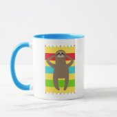 Sleuf op het strand mok (Links)