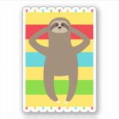 Sleuf op het strand sticker (Voorkant)