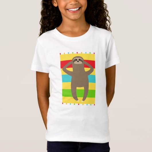 Sleuf op het strand t-shirt (Voorkant)