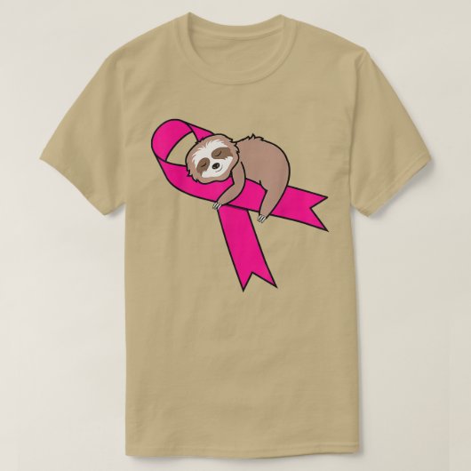 Sleuf roze lintlintaander zorgt ervoor dat u zich t-shirt (Design voorkant)