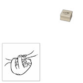 Sleuf Rubberstempel (Gestempeld)