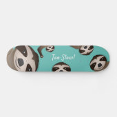 Sleuf te traag Blauwgroen dierbeeld Skateboard (Horizontaal)