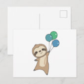 Sleuf vliegt op met ballonnen briefkaart (Voorkant / Achterkant)