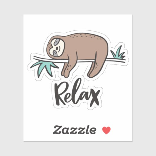 Sleuf zegt: Ontspan Sticker (Vel)