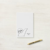 Sleuflijntekening 4 x 6 post-it® notes (Op bureau)