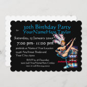 Sleufmachine 30e verjaardag kaart (Voorkant / Achterkant)