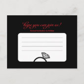 Sleufmachine Bewaar de datum - Trouwen Aankondigingskaart (Achterkant)