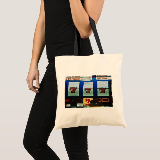 Sleufmachine in een casino tote bag (Voorkant (product))