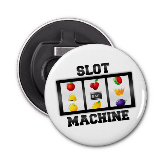 Sleufmachine kantelbaar pictogram button flesopener (Voorkant)