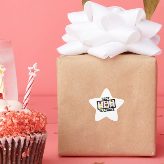 Sleufmachine kantelbaar pictogram ster sticker (Feest)