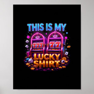 Sleufmachine Lucky Casino Las Vegas Gokliefhebber Poster