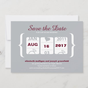 Sleufmachine Save the Date - Huwelijk Kaart