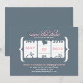 Sleufmachine Save the Date - Trouwen Kaart (Voorkant / Achterkant)