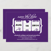 Sleufmachine Trouwdatum - Bruiloft Save The Date (Voorkant / Achterkant)