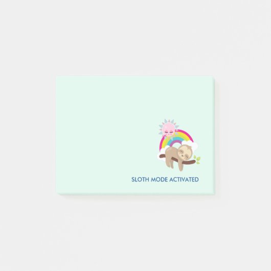 Sleufmodus geactiveerd Funny Illustratie Post-it® Notes (Voorkant)