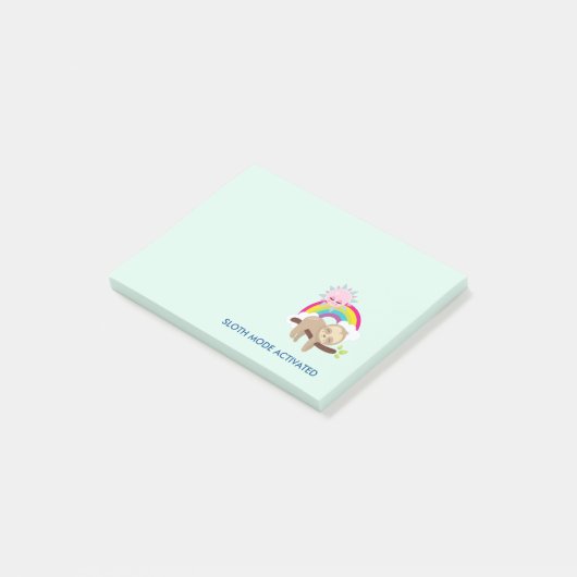 Sleufmodus geactiveerd Funny Illustratie Post-it® Notes (Schuin)