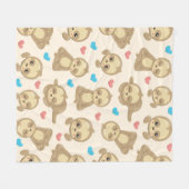 Sleufpatronen, klapsleuven, harten fleece deken (Voorkant (Horizontaal))