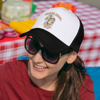 Sleufstand op laadklep trucker pet