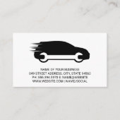 Sleutel Auto | Auto Diensten | Motorruimte | QR Co Visitekaartje (Achterkant)