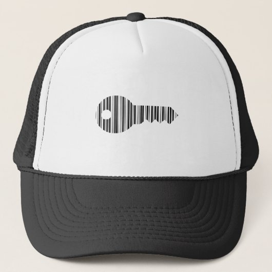 SLEUTEL BARCODE Sleutels Barcode Patroon Ontwerp Trucker Pet (Voorkant)