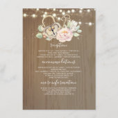  sleutel bruiloft informatie gast informatiekaartje (Voorkant)