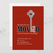 Sleutel en het Hart, de Rode Moving Aankondiging (Voorkant / Achterkant)