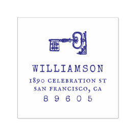  sleutel familienaam retouradres  zelfinktende stempel