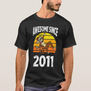 Sleutel Geweldige sinds 2011 11e verjaardag 11 jaa T-shirt