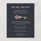  sleutel | Heropening van activiteiten onroerend g Flyer (Voorkant)