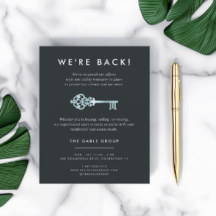 sleutel Heropening van activiteiten onroerend g Flyer