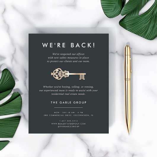 sleutel | Heropening van activiteiten onroerend g Flyer