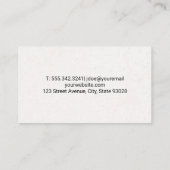 Sleutel in de hand visitekaartje (Achterkant)